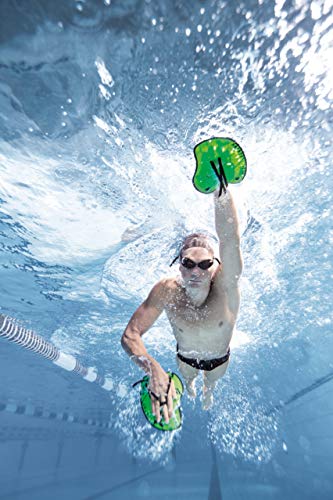 Arena Vortex Evolution Palas de Mano para Natación, Unisex, Verde (Acid Lime/Black), M