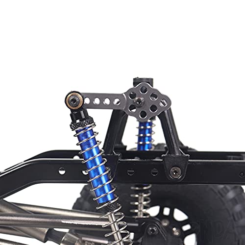 Argerrant 4 unids Ángulo Ajustable Aluminio Amortiguador Arosops Ajuste de Altura Ajuste Montaje para 1/10 RC Axial SCX10 90046 D90 Partes de actualización (Color : Negro)