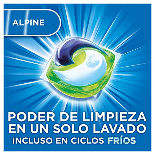 Ariel Pods Detergente Lavadora Cápsulas, 90 Lavados (2 x 45), Fragancia Frescor Los Alpes