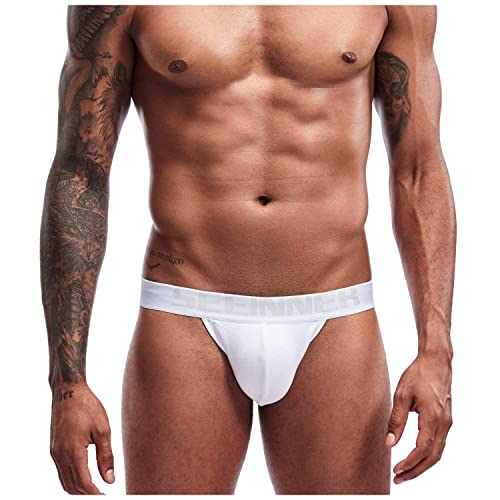 Arjen Kroos Sexy Jockstraps para Hombre Slips Tangas Deportivo Suspensorios para Hombre Algodón Transpirable Ropa Interior Calzoncillos