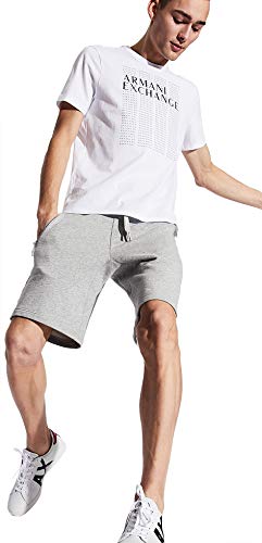Armani Exchange French Terry Pantalones Cortos, Gris (Bros Bc06 Alloy Htr 3901), 56 (Talla del Fabricante: XX-Large) para Hombre