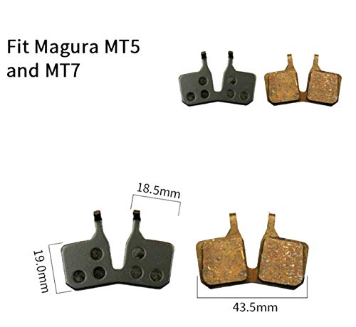 ARUNDEL SERVICES EU Pastillas de Freno de Disco de Bicicleta de montaña de 2 Pares para Magura MT5 MT7 Pastillas de Freno Bicicleta Almohadillas de Disco