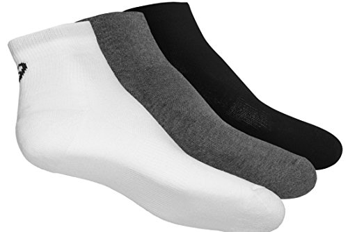 ASICS 3PPK Quarter Sock Calcetines, Negro (Black 155205-0701), 45-46 Unisex Adulto