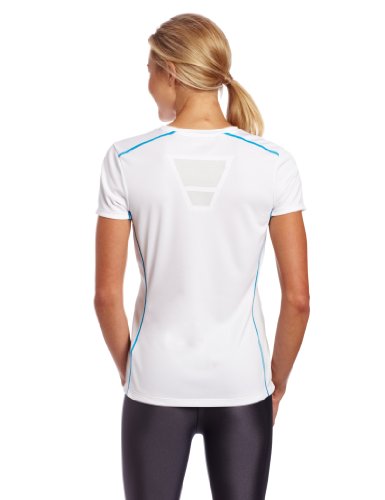 ASICS Camiseta de manga corta Fujitrail para mujer - WR1660.01, XL, Blanco