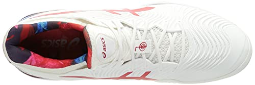 ASICS Court FF Novak Clay L.e, Zapatos de Tenis Hombre, Blanc Rouge Vif, 47 EU