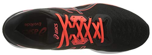 Asics Evoride Tokyo, Road Running Shoe Hombre, Black/Sunrise Red, 44 EU