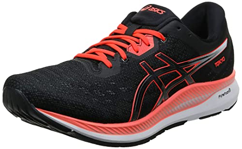 Asics Evoride Tokyo, Road Running Shoe Hombre, Black/Sunrise Red, 44 EU