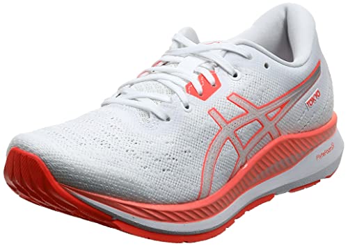 Asics Evoride Tokyo, Road Running Shoe Mujer, White/Sunrise Red, 39.5 EU