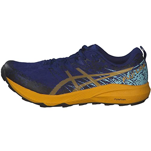 ASICS Fuji Lite 2, Zapatillas de Running Hombre, Monaco Blue Sunflower, 44 EU