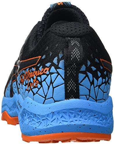 Asics Fujitrabuco Lyte, Trail Running Shoe Hombre, Black/Digital Aqua, 42 EU