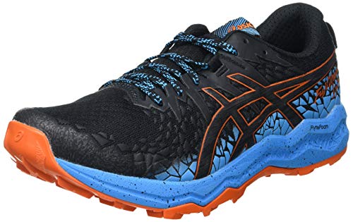 Asics Fujitrabuco Lyte, Trail Running Shoe Hombre, Black/Digital Aqua, 42 EU