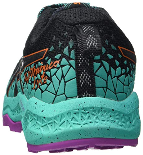 Asics Fujitrabuco Lyte, Trail Running Shoe Mujer, Black/Baltic Jewel, 36 EU