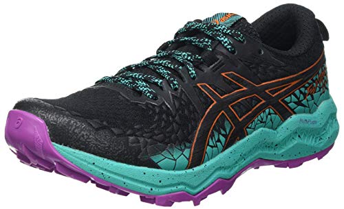 Asics Fujitrabuco Lyte, Trail Running Shoe Mujer, Black/Baltic Jewel, 36 EU