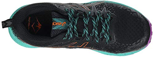 Asics Fujitrabuco Lyte, Trail Running Shoe Mujer, Black/Baltic Jewel, 36 EU