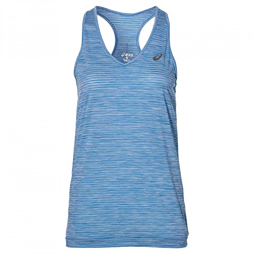 ASICS Fuzex Layering Tank Camiseta de Tirantes, Mujer, Azul (Diva Blue), XS