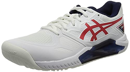 ASICS Gel-Challenger 13, Zapatos de Tenis Hombre, White Classic Red, 40 EU