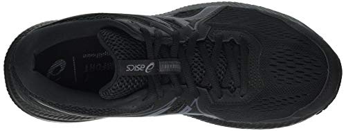 Asics Gel-Contend 7, Road Running Shoe Hombre, Black/Carrier Grey, 46 EU