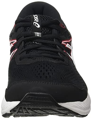 Asics Gel-Contend 7, Zapatillas para Correr Hombre, Black/Electric Red, 42 EU