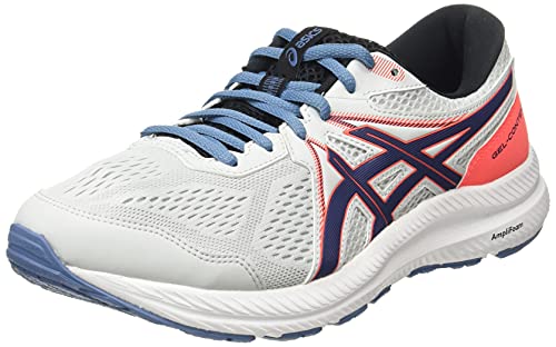 Asics Gel-Contend 7, Zapatillas para Correr Hombre, Glacier Grey/Thunder Blue, 42 EU