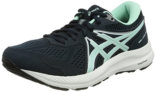 Asics Gel-Contend 7, Zapatillas para Correr Mujer, French Blue/Fresh Ice, 39 EU