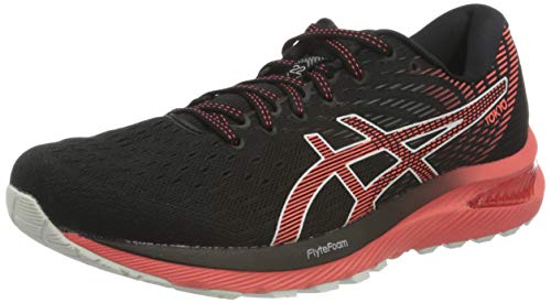 Asics Gel-Cumulus 22 Tokyo, Road Running Shoe Hombre, Black/Sunrise Red, 40 EU