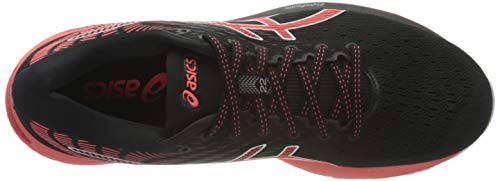 Asics Gel-Cumulus 22 Tokyo, Road Running Shoe Hombre, Black/Sunrise Red, 40 EU