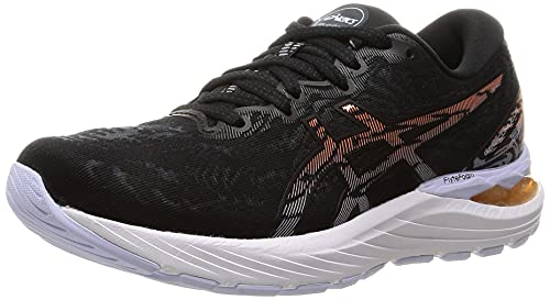 Asics Gel-Cumulus 23, Road Running Shoe Mujer, Black/Sun Peach, 37 EU