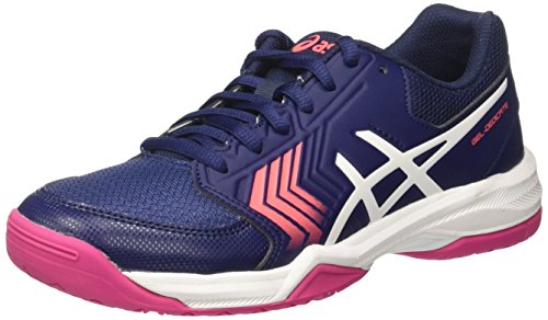 Asics Gel-Dedicate 5, Zapatillas de Deporte Mujer, Azul (Indigo Blue/White/Diva Pink), 39 EU