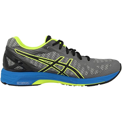 Asics Gel-DS Trainer 22, Zapatillas de Deporte Hombre, Gris (Carbon/Black/Safety Yellow), 41.5 EU