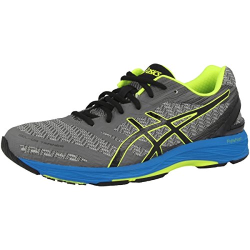 Asics Gel-DS Trainer 22, Zapatillas de Deporte Hombre, Gris (Carbon/Black/Safety Yellow), 41.5 EU