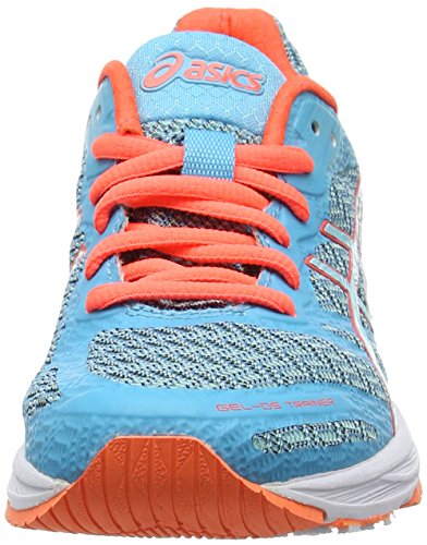 Asics Gel-DS Trainer 22, Zapatillas de Running Mujer, Azul, Coral, Blanco, 36 EU