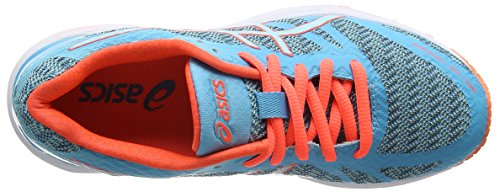 Asics Gel-DS Trainer 22, Zapatillas de Running Mujer, Azul, Coral, Blanco, 36 EU