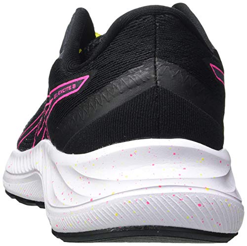 Asics Gel-Excite 8, Road Running Shoe Mujer, Black/Hot Pink, 36 EU