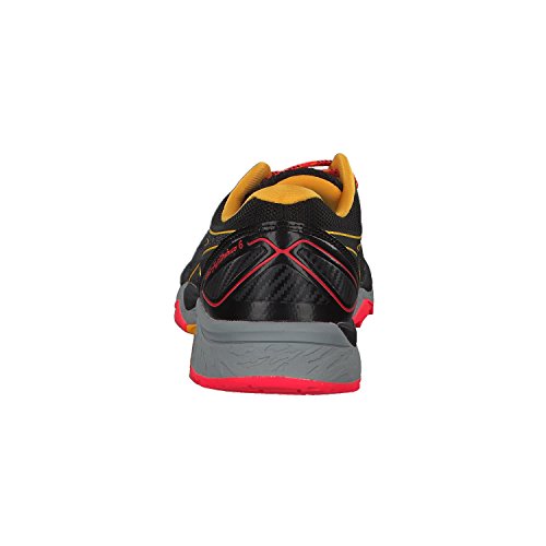 Asics Gel-Fujitrabuco 6, Zapatillas de Running Mujer, Negro (Black/Amber 001), 36 EU
