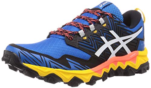 Asics Gel-Fujitrabuco 8, Sneaker Hombre, Directoire Blue/White, 44.5 EU