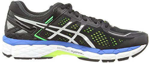 ASICS Gel-Kayano 22 - Zapatillas de Running para Hombre, Color Negro (Black/Silver/Flash Yellow 9093), Talla 40