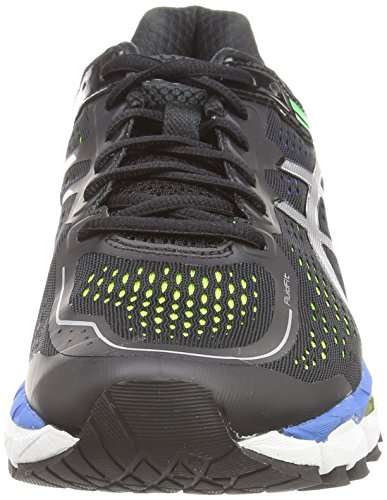 ASICS Gel-Kayano 22 - Zapatillas de Running para Hombre, Color Negro (Black/Silver/Flash Yellow 9093), Talla 40