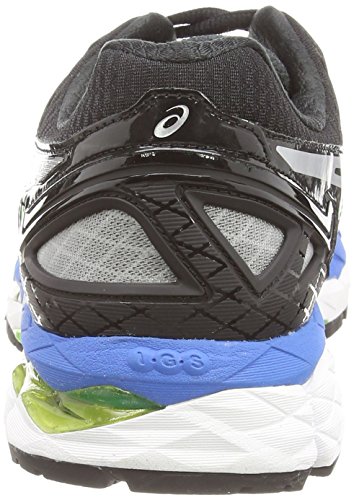 ASICS Gel-Kayano 22 - Zapatillas de Running para Hombre, Color Negro (Black/Silver/Flash Yellow 9093), Talla 40