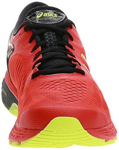 Asics Gel-Kayano 25, Zapatillas de Running Hombre, Rojo (Cherry Tomato/Safety Yellow 801), 40.5 EU