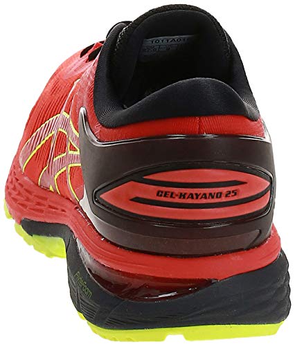 Asics Gel-Kayano 25, Zapatillas de Running Hombre, Rojo (Cherry Tomato/Safety Yellow 801), 40.5 EU