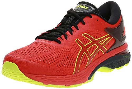 Asics Gel-Kayano 25, Zapatillas de Running Hombre, Rojo (Cherry Tomato/Safety Yellow 801), 40.5 EU