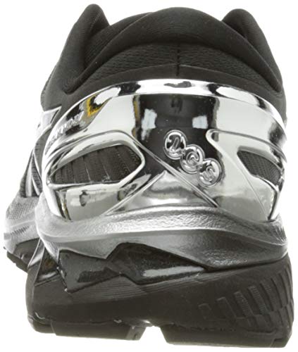 Asics Gel-Kayano 27 Platinum, Road Running Shoe Hombre, Black/Pure Silver, 42 EU