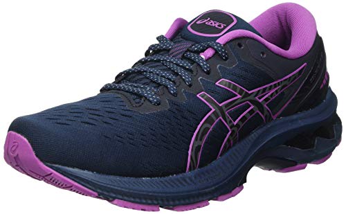 Asics Gel-Kayano 27, Road Running Shoe Mujer, French Blue/Lite-Show, 39.5 EU