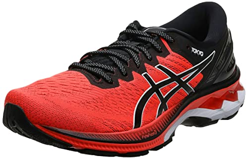 Asics Gel-Kayano 27 Tokyo, Road Running Shoe Hombre, Sunrise Red/Black, 41.5 EU