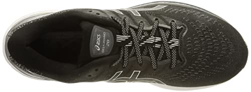 Asics Gel-Kayano 28, Running Shoe Hombre, Black/White, 42.5 EU