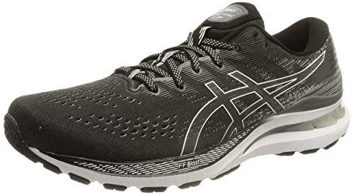 Asics Gel-Kayano 28, Running Shoe Hombre, Black/White, 49 EU