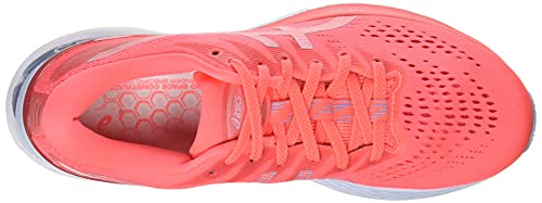 Asics Gel-Kayano 28, Running Shoe Mujer, Blazing Coral/Mist, 39.5 EU