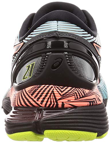 Asics Gel-Nimbus 21 LS, Zapatillas de Running Mujer, Negro (Black/Sun Coral 001), 37.5 EU