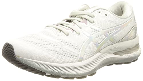 Asics Gel-Nimbus 23 Platinum, Running Shoe Mujer, Glacier Grey/White, 39 EU