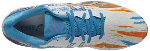 Asics Gel-Nimbus 23, Road Running Shoe Hombre, Digital Aqua/Marigold Orange, 42 EU